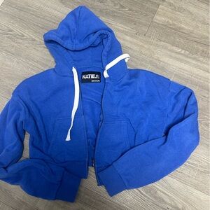 Katie J NYC Dylan Crop Zip Hoodie